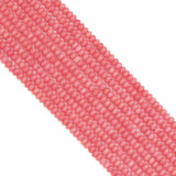 4x6mm Quality Pink Coral Smooth Rondelle Beads, Sku#U1973