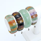 10x25mm Curved Rectangle Stretchy Bracelet, Sku#U1978