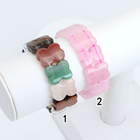 16x21mm Bear Shape Stretchy Bracelet, Sku#U1986