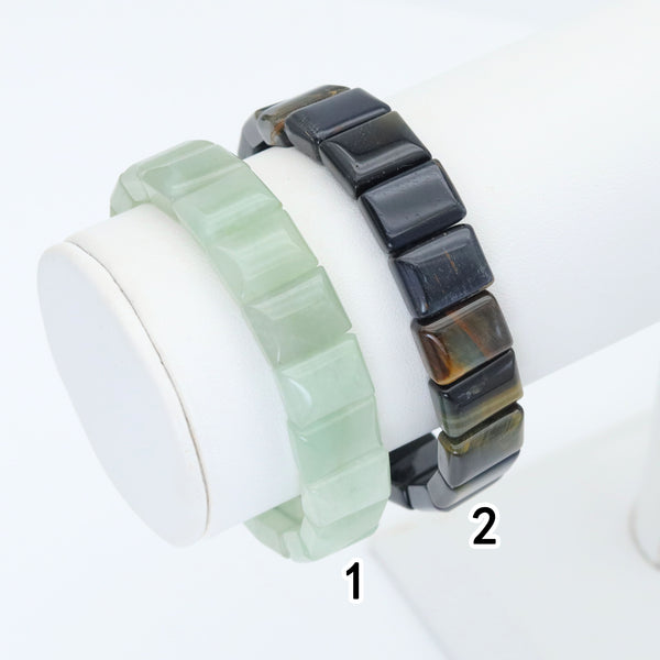 10x14mm Rectangle Stretchy bracelet, Sku#U1990