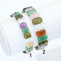 8x10mm/10x14mm Rectangle Stretchy Bracelet, Sku#U1992