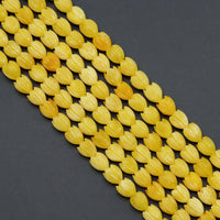 10x12mm Yellow Tulip Resin Beads, Sku#U2039