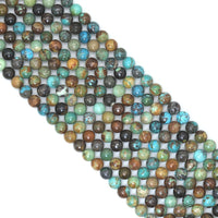 Genuine Turquoise Round Smooth Beads, Sku#U2075