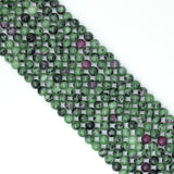 Genuine Ruby Zoisite Round SMooth Beads, Sku#U2077