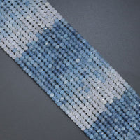 3x4mm Aquamarine Faceted Rondelle Beads, Sku#U2092