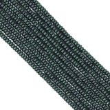 2x4mm Green Goldstone Rondelle Smooth Beads, Sku#U2101