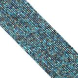 2.5mm Genuine Chryscolla Cube Faceted Beads,Sku#U2114