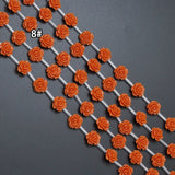 12mm Rose Flower Beads, Sku#U2125
