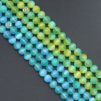 Dual Color Senelite Round Smooth Beads, Sku#U2133
