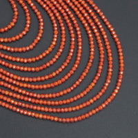 1.5x2mm Rondelle Faceted CZ Beads, Sku#U2136