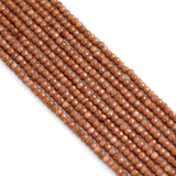 2x3mm Goldstone Rondelle Faceted Beads, Sku#U2156