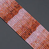 3x4mm Colorful Quartz Rondelle Faceted Beads, Sku#U2189