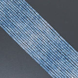 2x3mm Genuine Aquamarine Rondelle Faceted Beads, Sku#U2190-1