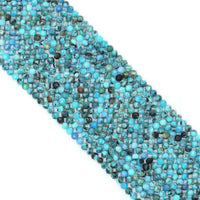 4mm Genuine Blue Opal Round Faceted Beads,Sku#U2206