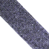 2x4mm Genuine Iolite Rondelle Faceted Beads, Sku#U2207