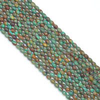 5x6mm Turquoise Rice Beads, Sku#U2208