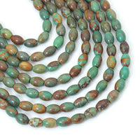 5x6mm Turquoise Rice Beads, Sku#U2208