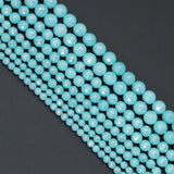 Mystic Amazonite Jade Round Faceted Beads, Sku#U2217