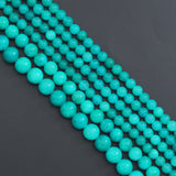 Amazonite Jade Round Smooth Beads, Sku#U2221