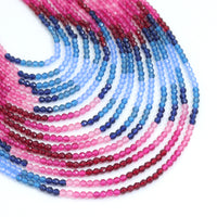 3mm Multicolor Glass Round Faceted Beads, Sku#U2236