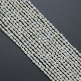 3.5-5.5mm Freshwater Pearl Rice Shape Beads, Sku#U2243