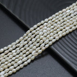 3-4mm Freshwater Pearl Rice Shape Beads, Sku#U2244