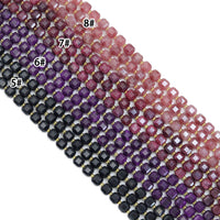 10x10 mm Faceted Cube Jade Beads, U2246-3