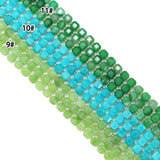 10x10 mm Faceted Cube Jade Beads, U2246-3