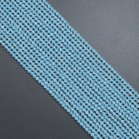 Genuine Blue Topaz Round Faceted Beads, Sku#U2251