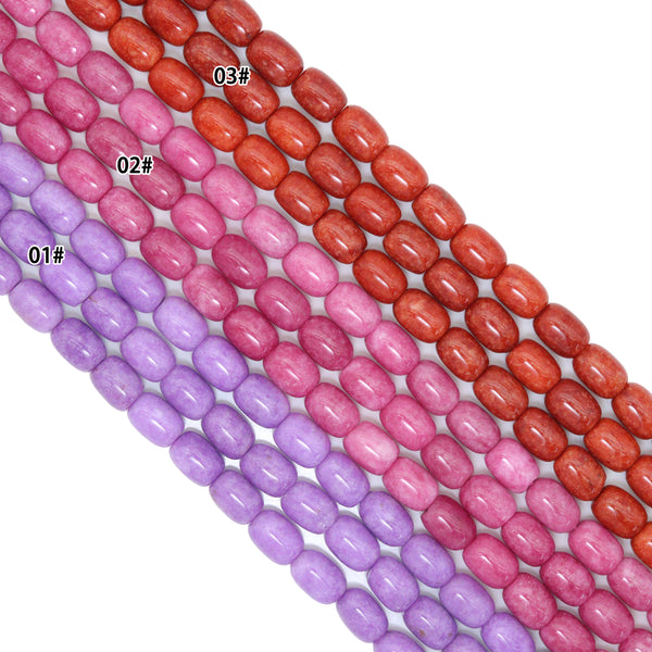 10x14mm Barrel Jade Beads, Sku#U2259