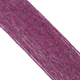 2x3mm Genuine Ruby Rondelle Faceted Beads, Sku#U2271