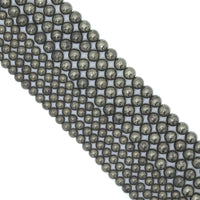 Quality Natural Pyrite 8mm/10mm, Pyrite Gemstone Beads, 15.5inch strand, SKU#U2280