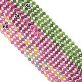 6x8mm Faceted Rice Jade Beads, Sku#U2308-1