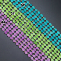 8x10mm Jade Faceted Rice Beads, Sku#U2308-2