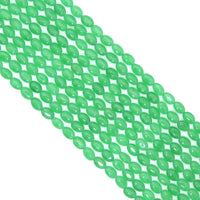 6x9mm/8x10mm Apple Green Smooth Oval Jade Beads, Sku#U2343