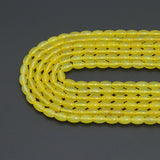 6x9mm Bright Yellow Rice Shape Agate, Sku#U2347