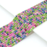 2x4mm Dyed Jade Rondelle Faceted Beads, Sku#U2351