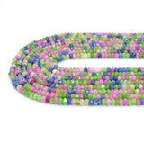 2x4mm Dyed Jade Rondelle Faceted Beads, Sku#U2351