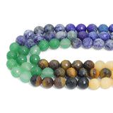Chakra Round Faceted Beads, Sku#U2353