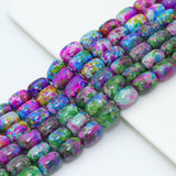 13x18mm Colorful Barrel Agate Beads, Sku#U2357
