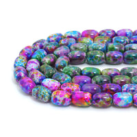 13x18mm Colorful Barrel Agate Beads, Sku#U2357