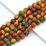 Rainbow Agate 12mm Round smooth beads, 16inch strand, sku#U2358