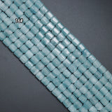 Natural Box-cut Cube 8x10mm jade Beads, 16inch full strands, sku#U2363