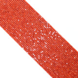 3x3mm Cube Orange Coral Beads, Sku#U2370