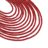 2x4mm Smooth Tube Coral Beads, Sku#U2371