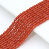 2x4mm Rice Shape Coral Beads, Sku#U2373