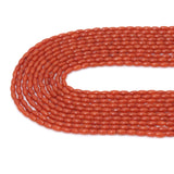 2x4mm Rice Shape Coral Beads, Sku#U2373