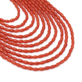 2x4mm Rice Shape Coral Beads, Sku#U2373