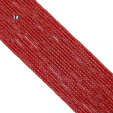 3x3mm Tube Red Coral Beads, Sku#U2374