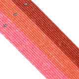3x3mm Tube Red Coral Beads, Sku#U2374